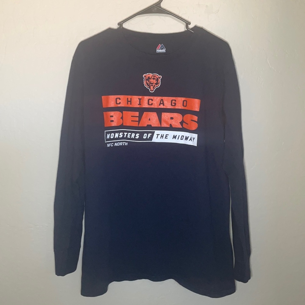 Majestic Chicago Bears Monsters Of The Midway NFC North Long Sleeve Shirt Size L